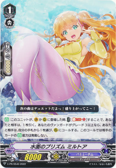 水面のプリズム ミルトア