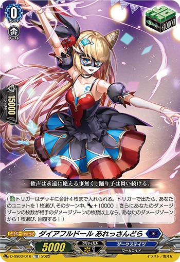 ダイアフルドール あれっさんどら